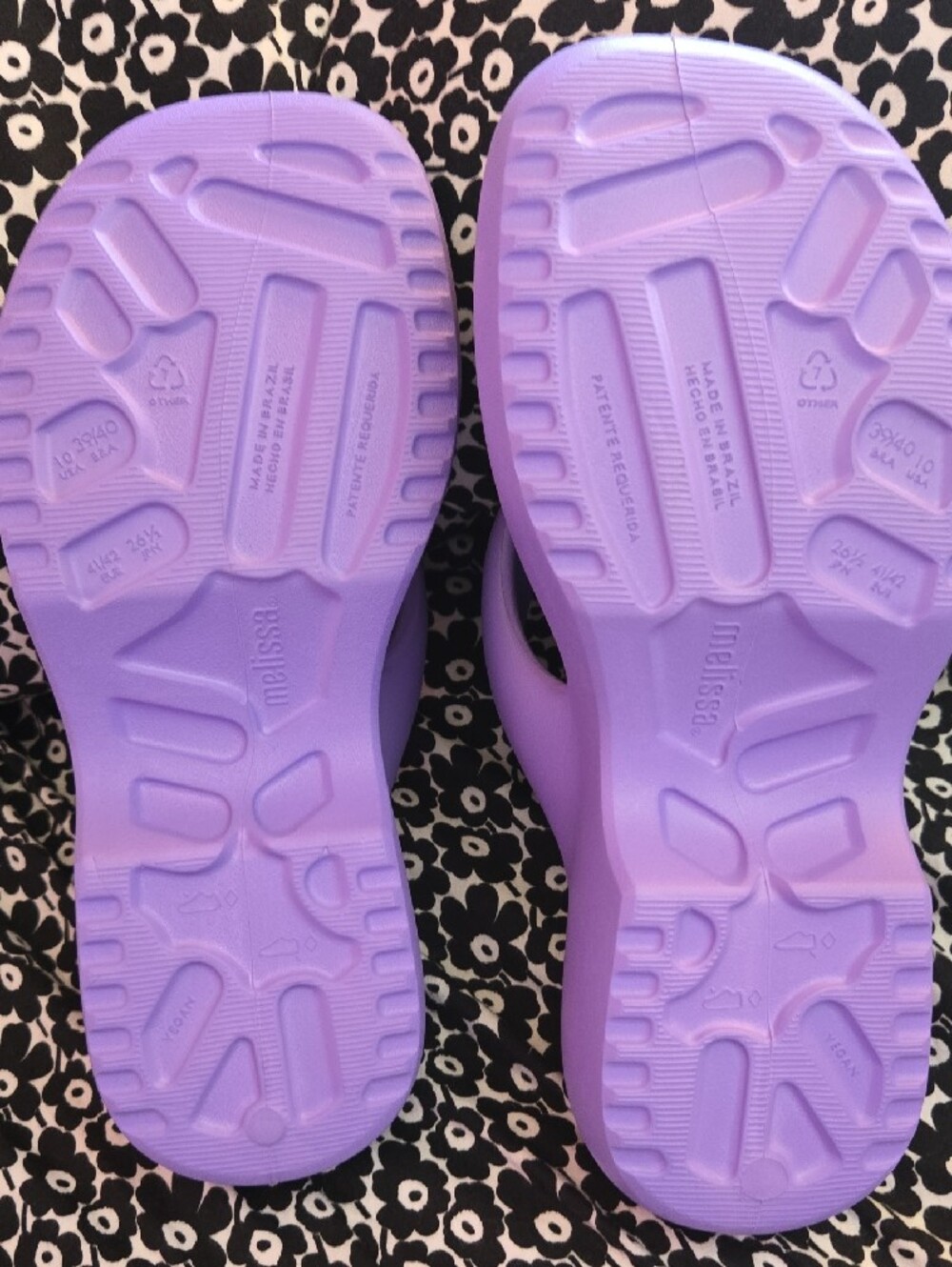 Melissa Lilac Platform Thong Sandals for Women - Picture 2 of 3